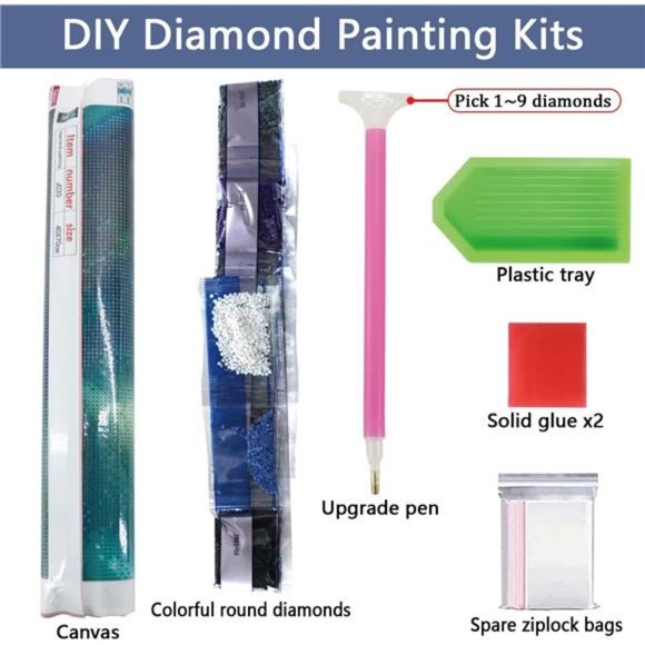 DIY 5D Diamond Painting Kits, Diamond Art White Tree of Life, 15.7x19.7inch - Picture 5 of 8
